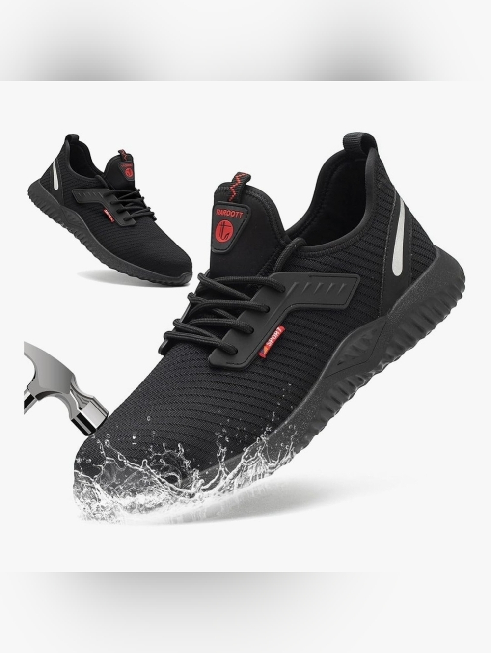 Steel Toe Work Shoes Waterproof Safety Sneakers Lightweight Puncture Proof